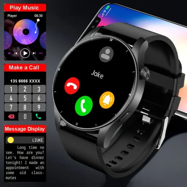 Men’s Smart Watch with 3D Plant Growth Display